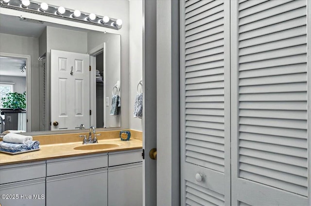 816 Colony Pl Unit D, Sunset Beach, NC 28468 - bathroom featuring a closet and vanity