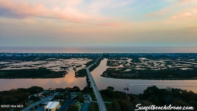 816 Colony Pl Unit D, Sunset Beach, NC 28468 - bird's eye view of a large body of water
