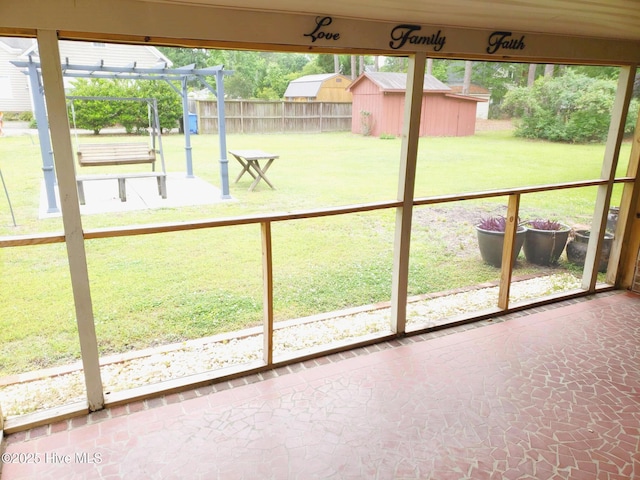 3902 Little John Dr N, Wilson, NC 27896 - view of unfurnished sunroom