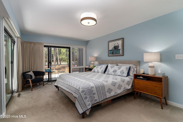 185 Ponte Vedra Dr, Pinehurst, NC 28374 - bedroom featuring light carpet and access to outside