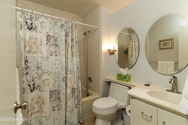 185 Ponte Vedra Dr, Pinehurst, NC 28374 - full bath featuring vanity and shower / bath combo with shower curtain