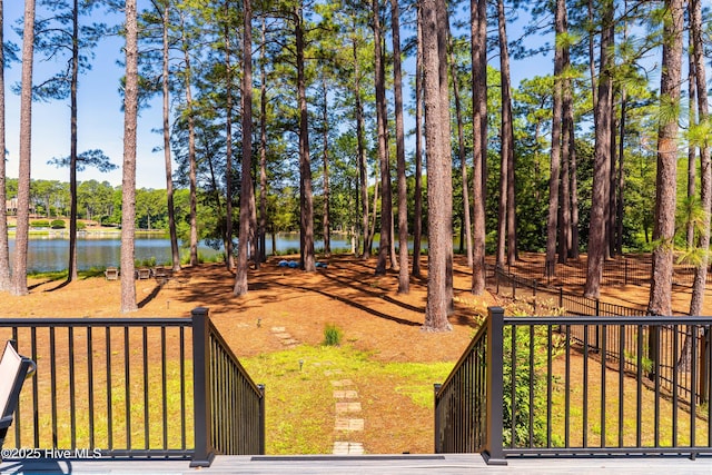 185 Ponte Vedra Dr, Pinehurst, NC 28374 - view of yard featuring a water view and view of scattered trees
