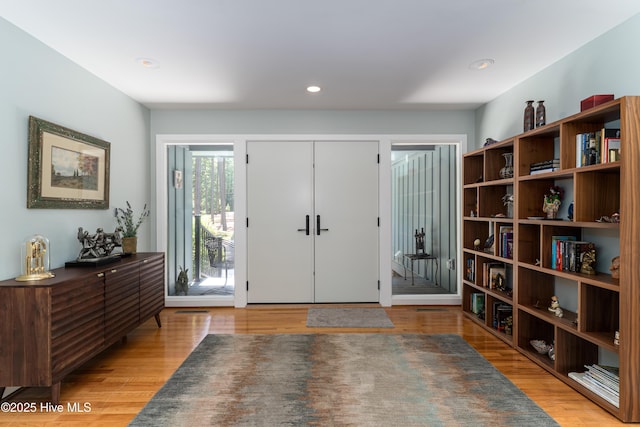 185 Ponte Vedra Dr, Pinehurst, NC 28374 - foyer featuring light wood finished floors and recessed lighting