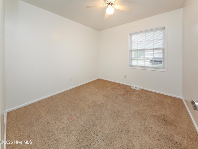 1710 Aydlett Cir, Elizabeth City, NC 27909 - unfurnished room with ceiling fan, carpet flooring, and baseboards