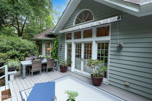 1012 Creekside Ln, Wilmington, NC 28411 - wooden terrace with outdoor dining area