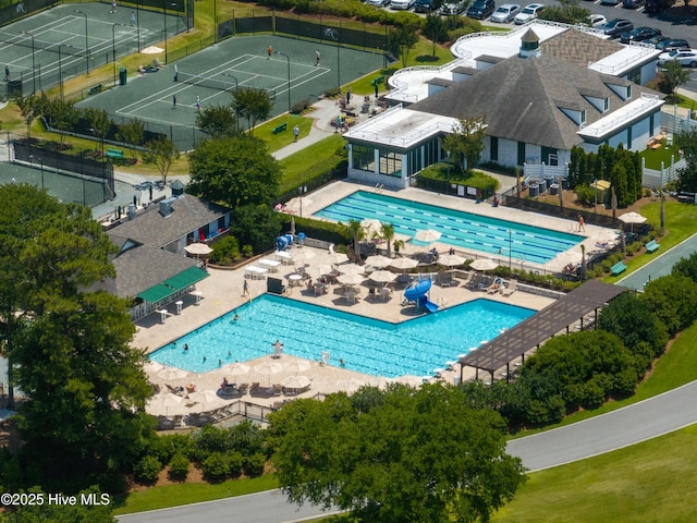 1012 Creekside Ln, Wilmington, NC 28411 - bird's eye view of a pool