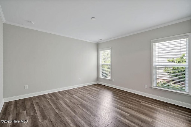 3200 Laughing Gull Ter, Wilmington, NC 28412 - unfurnished room featuring dark wood-style floors and crown molding