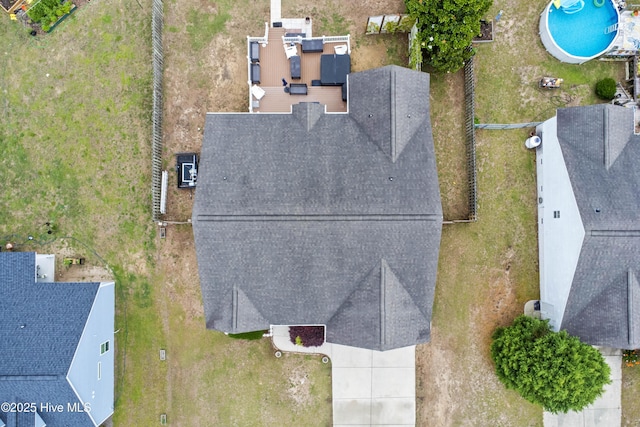 600 Pearson Cir, Newport, NC 28570 - aerial view of property and surrounding area with a pool area