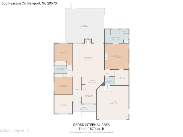 600 Pearson Cir, Newport, NC 28570 - property floor plan