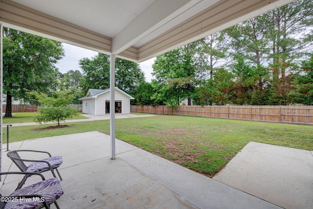 318 Winding Creek Rd, Rocky Point, NC 28457 - view of patio / terrace featuring an outbuilding