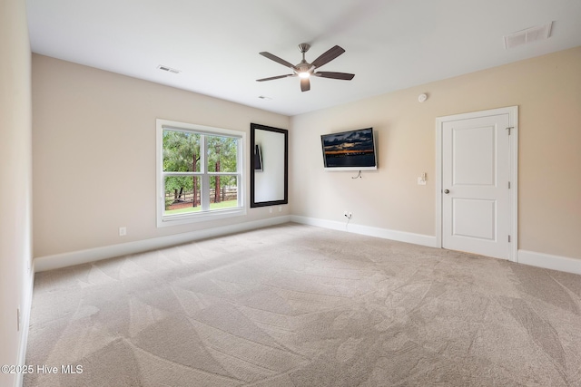103 Schever Rd, West End, NC 27376 - carpeted empty room featuring a ceiling fan and baseboards