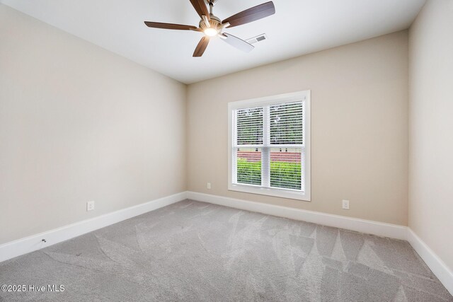 103 Schever Rd, West End, NC 27376 - carpeted spare room featuring baseboards and ceiling fan