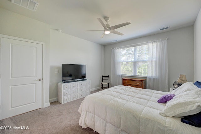 1337 Fence Post Ln, Carolina Shores, NC 28467 - bedroom with carpet floors, baseboards, and ceiling fan