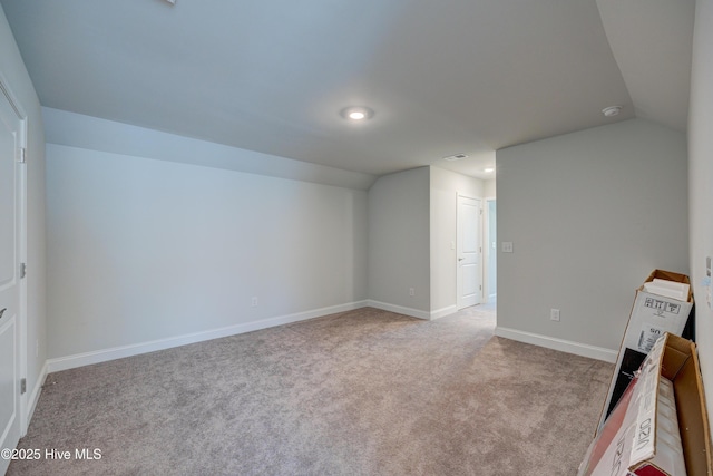 1337 Fence Post Ln, Carolina Shores, NC 28467 - bonus room featuring carpet flooring, lofted ceiling, recessed lighting, and baseboards