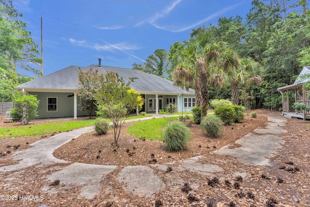 1120 Beasley Rd, Wilmington, NC 28409 - rear view of house with a shingled roof