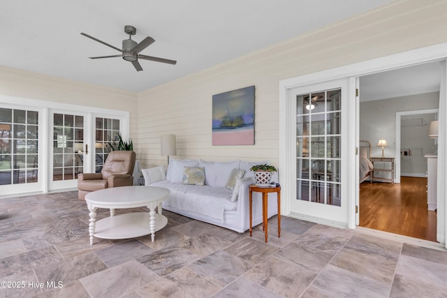 505 Rivage Promenade, Wilmington, NC 28412 - living room with a ceiling fan