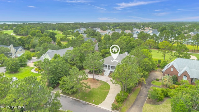 505 Rivage Promenade, Wilmington, NC 28412 - aerial view of residential area featuring a tree filled landscape