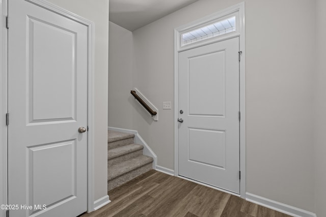 258 Arnette Dr Unit 81B, Ocean Isle Beach, NC 28469 - entryway with dark wood-type flooring and baseboards