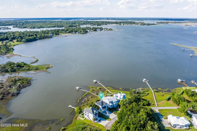 232 Shell Dr, Sneads Ferry, NC 28460 - bird's eye view of a nearby body of water