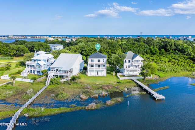 232 Shell Dr, Sneads Ferry, NC 28460 - drone / aerial view of a nearby body of water