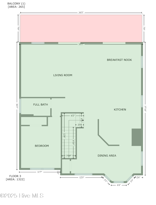 232 Shell Dr, Sneads Ferry, NC 28460 - property floor plan