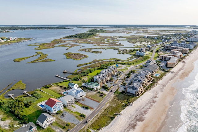 1753 New River Inlet Rd, North Topsail Beach, NC 28460 - drone / aerial view of a large body of water