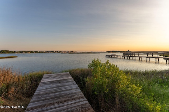 1753 New River Inlet Rd, North Topsail Beach, NC 28460 - dock area featuring a water view