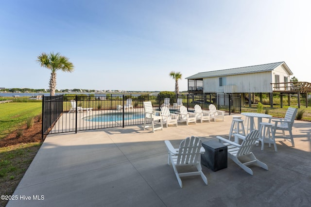 1753 New River Inlet Rd, North Topsail Beach, NC 28460 - view of patio / terrace with a community pool