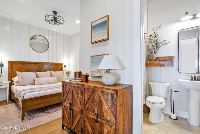 1753 New River Inlet Rd, North Topsail Beach, NC 28460 - bedroom with baseboards and crown molding