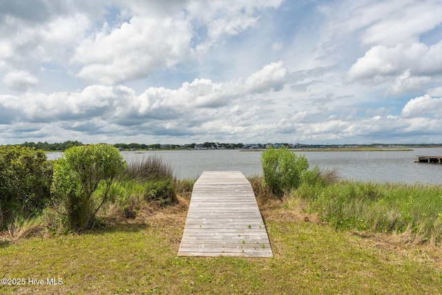 1753 New River Inlet Rd, North Topsail Beach, NC 28460 - dock featuring a water view