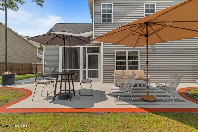 527 Everett Glades, Sneads Ferry, NC 28460 - view of patio / terrace