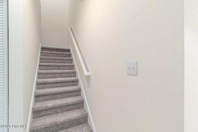 785 Daniels Rd, Corapeake, NC 27926 - staircase featuring carpet flooring