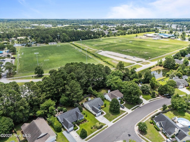 7100 Farrington Farms Dr, Wilmington, NC 28411 - aerial view of property's location with a tree filled landscape and nearby suburban area