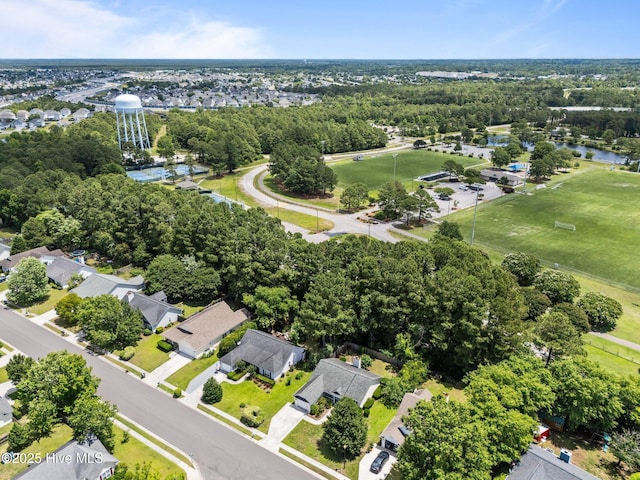 7100 Farrington Farms Dr, Wilmington, NC 28411 - view of property location with a large body of water and a tree filled landscape
