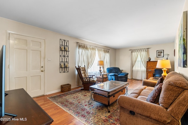 525 Mohican Trl, Wilmington, NC 28409 - living area with light wood-style flooring and baseboards