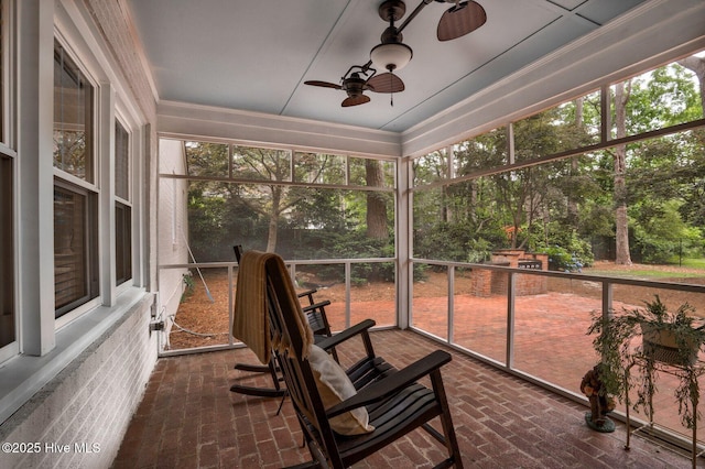 3504 Sheffield Dr, Rocky Mount, NC 27803 - sunroom / solarium with ceiling fan