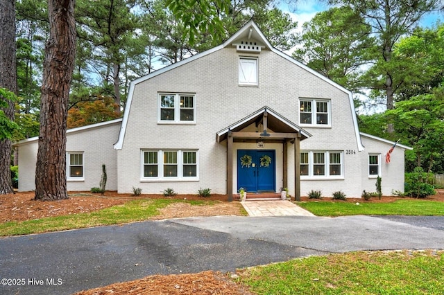 3504 Sheffield Dr, Rocky Mount, NC 27803 - view of front of property featuring brick siding and a gambrel roof