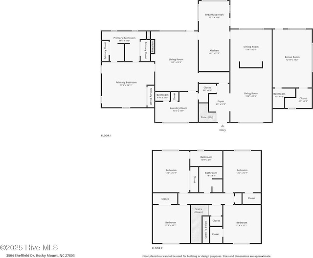 3504 Sheffield Dr, Rocky Mount, NC 27803 - floor plan / room layout