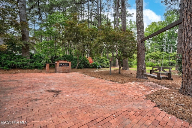 3504 Sheffield Dr, Rocky Mount, NC 27803 - view of patio / terrace with view of scattered trees