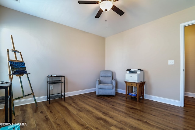 1187 S Brook Rd, Winnabow, NC 28479 - unfurnished room featuring ceiling fan and wood finished floors
