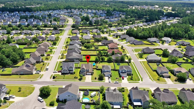 1187 S Brook Rd, Winnabow, NC 28479 - aerial perspective of suburban area