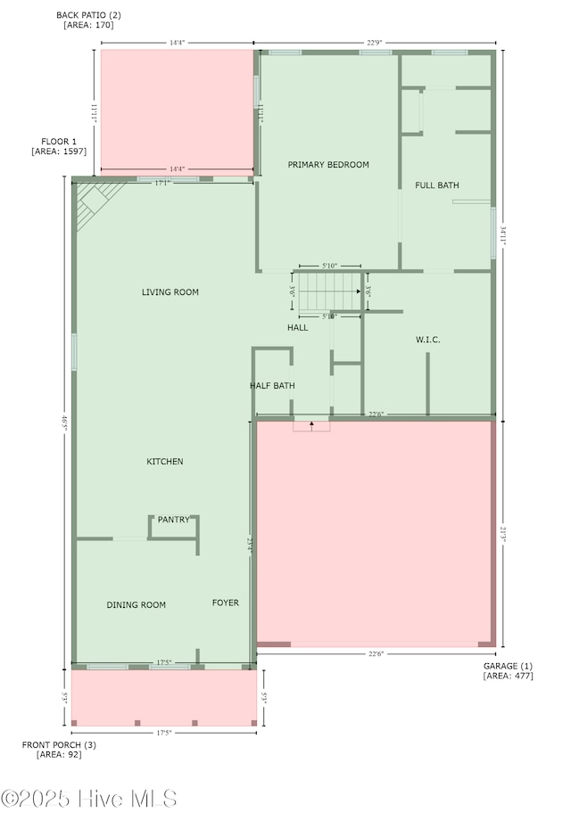 1187 S Brook Rd, Winnabow, NC 28479 - view of home floor plan