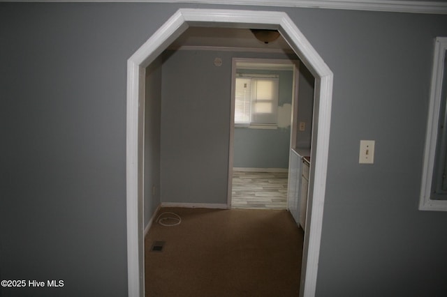 1819 Thirteen Bridges Rd, Enfield, NC 27823 - hallway featuring carpet