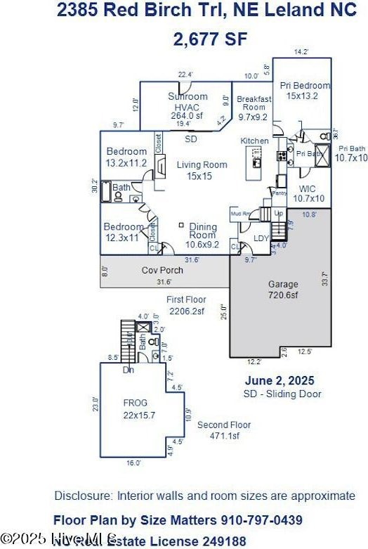 2385 Red Birch Trl NE, Leland, NC 28451 - home floor plan