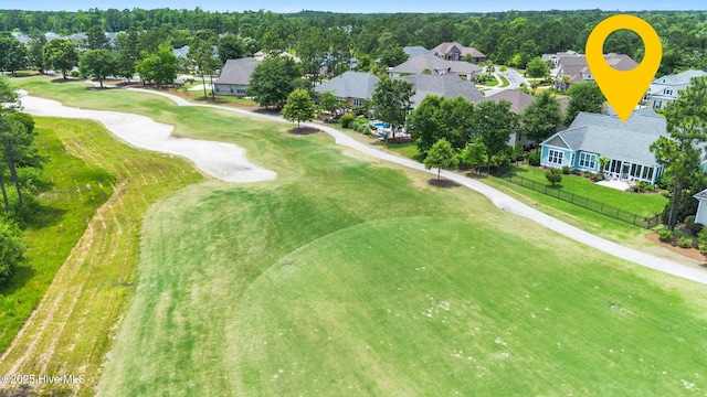 2385 Red Birch Trl NE, Leland, NC 28451 - aerial perspective of suburban area with a golf club
