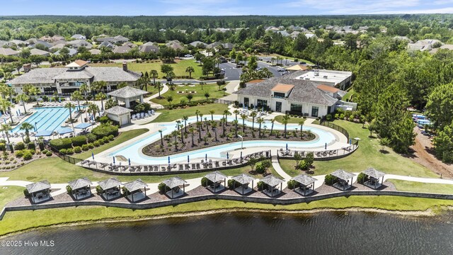 2385 Red Birch Trl NE, Leland, NC 28451 - bird's eye view of a pool area