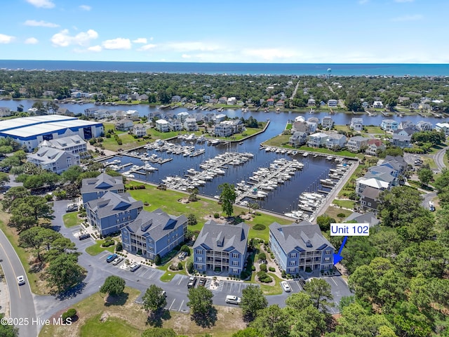 2555 St James Dr SE Unit 102, Southport, NC 28461 - bird's eye view of a nearby body of water and a marina