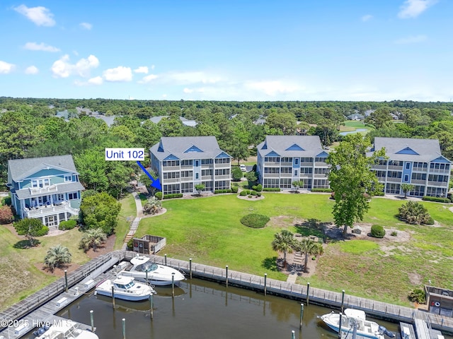 2555 St James Dr SE Unit 102, Southport, NC 28461 - bird's eye view of a nearby body of water