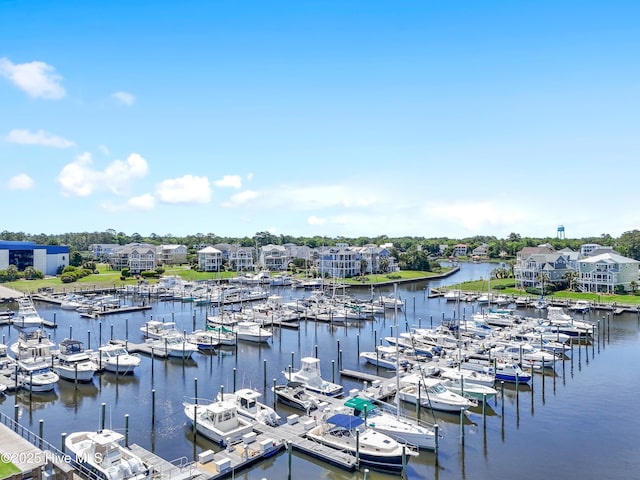 2555 St James Dr SE Unit 102, Southport, NC 28461 - dock featuring view of marina and a water view