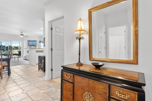 2555 St James Dr SE Unit 102, Southport, NC 28461 - hallway with light tile patterned floors